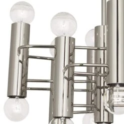 Jonathan Adler Milano 23 1/2"W Polished Nickel 17-Light Pendant Light -Golden Lighting Shop jonathan adler milano 23 and one half inchw polished nickel 17 light pendant light 794m0views1