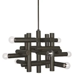 Jonathan Adler Milano 30 1/2"W Deep Patina Bronze 8-Light Pendant