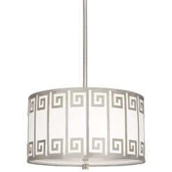 Jonathan Adler Mykonos 18" Wide Polished Nickel Pendant Light