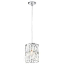 Juliette 7 3/4" Wide Chrome And K9 Crystal Mini Pendant 12 Juliette 7 3/4" Wide Chrome And K9 Crystal Mini Pendant -Golden Lighting Shop juliette 7 and three quarter inch wide chrome and k9 crystal mini pendant 53x06views3