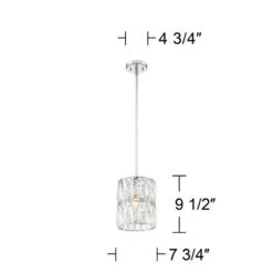 Juliette 7 3/4" Wide Chrome And K9 Crystal Mini Pendant 13 Juliette 7 3/4" Wide Chrome And K9 Crystal Mini Pendant -Golden Lighting Shop juliette 7 and three quarter inch wide chrome and k9 crystal mini pendant 53x06views4