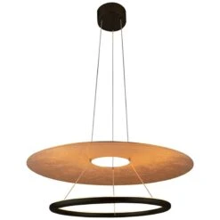 Justice Design Helios 24" Wide Matte Black LED Pendant Light