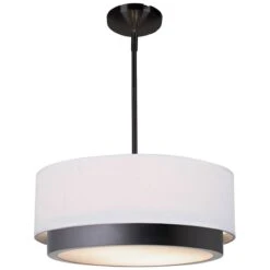 Justice Design Tate 15 3/4"W Matte Black LED Pendant Light -Golden Lighting Shop justice design tate 15 and three quarter inchw matte black led pendant light 868h1