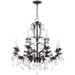 Kathy Ireland Venezia 12-Light 28" Wide Bronze Chandelier -Golden Lighting Shop kathy ireland venezia 12 light 28 inch wide bronze chandelier x4971views2