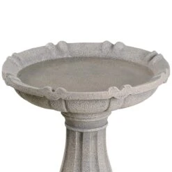 Kenroy Home Frost 22" High Light Stone Outdoor Bird Bath -Golden Lighting Shop kenroy home frost 22 inch high light stone outdoor bird bath 908h0views1