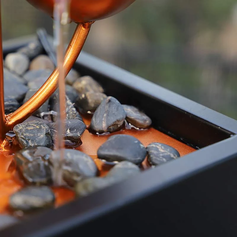 Kenroy Home Hydros 18 1/4" High Matte Copper Tabletop Fountain 8 Kenroy Home Hydros 18 1/4" High Matte Copper Tabletop Fountain - Image 6