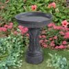 Kenroy Home Ibizia 21" High Zinc Outdoor Bird Bath 2 Kenroy Home Ibizia 21" High Zinc Outdoor Bird Bath -Golden Lighting Shop kenroy home ibizia 21 inch high zinc outdoor bird bath 900h0cropped