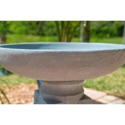 Kenroy Home Pedestal 21 1/2" High Outdoor Bird Bath -Golden Lighting Shop kenroy home pedestal 21 and one half inch high outdoor bird bath 66h62views1