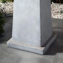 Kenroy Home Quad 31 1/2" High Concrete Solar LED Fountain -Golden Lighting Shop kenroy home quad 31 and one half inch high concrete solar led fountain 862h0views3