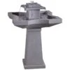 Kenroy Home Quad 31 1/2"H Concrete Outdoor Floor Fountain -Golden Lighting Shop kenroy home quad 31 and one half inchh concrete outdoor floor fountain 66h88