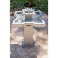 Kenroy Home Quad 31 1/2"H Concrete Outdoor Floor Fountain -Golden Lighting Shop kenroy home quad 31 and one half inchh concrete outdoor floor fountain 66h88views2