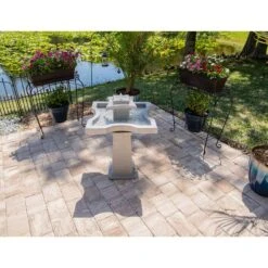 Kenroy Home Quad 31 1/2"H Concrete Outdoor Floor Fountain -Golden Lighting Shop kenroy home quad 31 and one half inchh concrete outdoor floor fountain 66h88views3