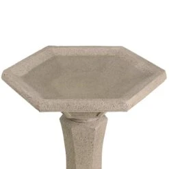 Kenroy Home Riviera 22" High Sandstone Outdoor Bird Bath -Golden Lighting Shop kenroy home riviera 22 inch high sandstone outdoor bird bath 916h0views1