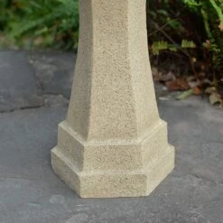 Kenroy Home Riviera 22" High Sandstone Outdoor Bird Bath -Golden Lighting Shop kenroy home riviera 22 inch high sandstone outdoor bird bath 916h0views3