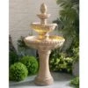 Kenroy Home Tucson 46"H Sandstone 3-Tier LED Floor Fountain -Golden Lighting Shop kenroy home tucson 46 inchh sandstone 3 tier led floor fountain 85a37cropped