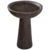 Kenroy Home Woodland 21" High Wood Grain Outdoor Bird Bath