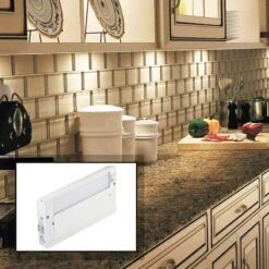Kichler 4U Textured White 8" Wide LED Under Cabinet Light