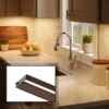 Kichler 6U 12" Wide Bronze Textured LED Under Cabinet Light -Golden Lighting Shop kichler 6u 12 inch wide bronze textured led under cabinet light 23y18cropped