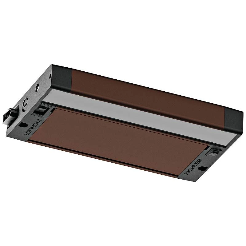 Kichler 6U 8" Wide Bronze Textured LED Under Cabinet Light 5 Kichler 6U 8" Wide Bronze Textured LED Under Cabinet Light - Image 3
