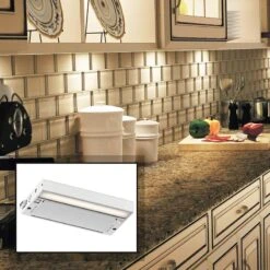 Kichler 6U 8" Wide Textured White LED Under Cabinet Light