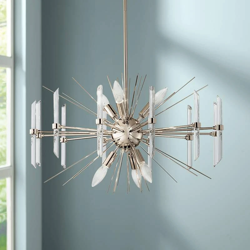 Kichler Eris 23 1/2" Wide Polished Nickel 6-Light Chandelier 3 Kichler Eris 23 1/2" Wide Polished Nickel 6-Light Chandelier
