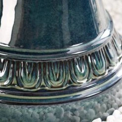 Kiera 46 1/2" High Blue Ceramic Traditional Garden Fountain -Golden Lighting Shop kiera 46 and one half inch high blue ceramic traditional garden fountain 78f19views1