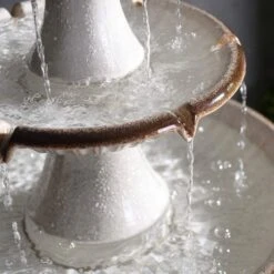 Knight 45 1/4" High Ivory 3-Tier LED Floor Water Fountain -Golden Lighting Shop knight 45 and one quarter inch high ivory 3 tier led floor water fountain 85a42views4