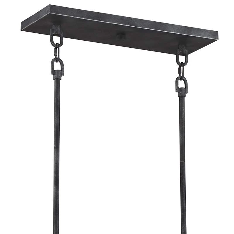 Lake 36" Wide Black And Brushed Nickel Pendant Light 6 Lake 36" Wide Black And Brushed Nickel Pendant Light - Image 4