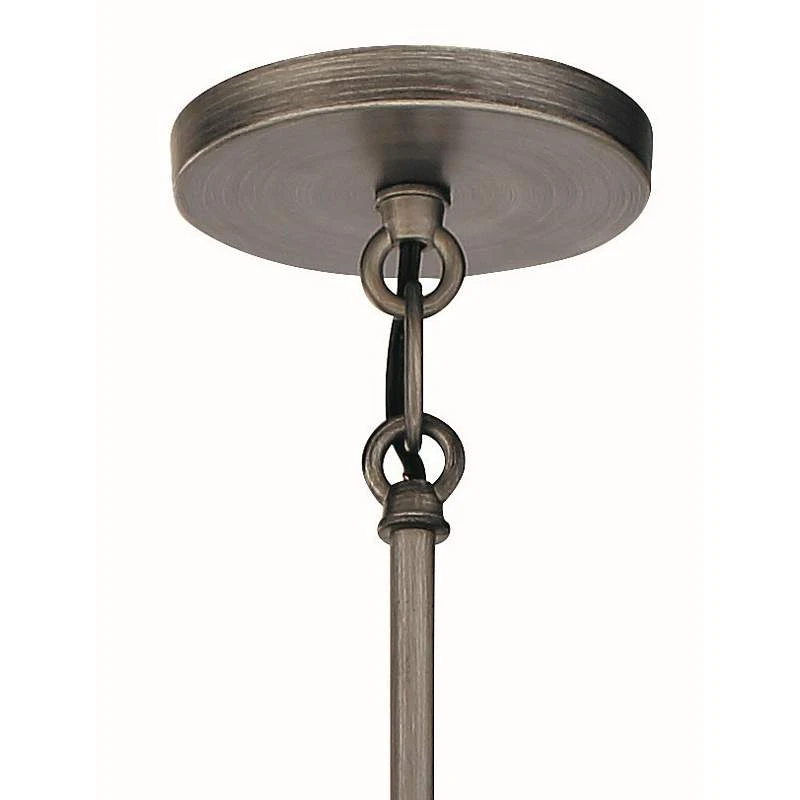 Langen Square 24" Wide Antique Nickel Geometric 6-Light Pendant Light 6 Langen Square 24" Wide Antique Nickel Geometric 6-Light Pendant Light - Image 4