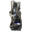 Alpine LED Rainforest Vertical Waterfall 41" High Outdoor Fountain -Golden Lighting Shop led rainforest vertical waterfall 41 inch high outdoor fountain x3693