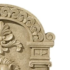 Lion Face 31" High Sandstone Finish Wall Fountain -Golden Lighting Shop lion face 31 inch high sandstone finish wall fountain r6050views2