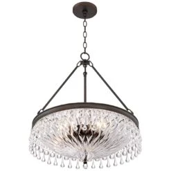 Macey 20 1/4" Wide Traditional Bronze Finish Crystal Chandelier -Golden Lighting Shop macey 20 and one quarter inch wide traditional bronze finish crystal chandelier 15e92views3