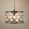 Madison 16" Wide Crystal Polished Nickel Pendant Light -Golden Lighting Shop madison 16 inch wide crystal polished nickel pendant light 1j735cropped
