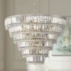 Magnificence Satin Nickel 28 1/2" Wide 21-Light Crystal Chandelier 2 Magnificence Satin Nickel 28 1/2" Wide 21-Light Crystal Chandelier -Golden Lighting Shop magnificence satin nickel 28 and one half inch wide 21 light crystal chandelier 88m28cropped