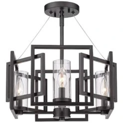 Golden Lighting Marco 16" Wide Matte Black Geometric 4-Light Pendant 12 Golden Lighting Marco 16" Wide Matte Black Geometric 4-Light Pendant -Golden Lighting Shop marco 16 inch wide matte black geometric 4 light pendant 502y1views3