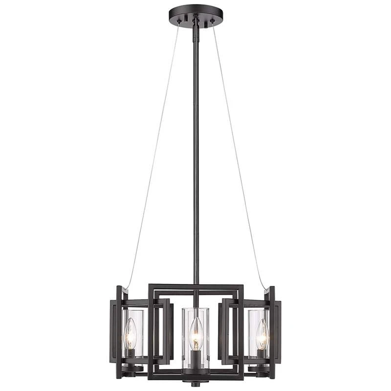 Golden Lighting Marco 16" Wide Matte Black Geometric 4-Light Pendant 8 Golden Lighting Marco 16" Wide Matte Black Geometric 4-Light Pendant - Image 6