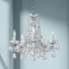 Maria Theresa 20" Wide Polished Chrome 5-Light Chandelier