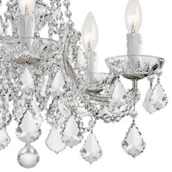 Maria Theresa 20" Wide Polished Chrome 5-Light Chandelier -Golden Lighting Shop maria theresa 20 inch wide polished chrome 5 light chandelier 74t69views1