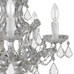 Maria Theresa 20" Wide Polished Chrome 6-Light Chandelier 7 Maria Theresa 20" Wide Polished Chrome 6-Light Chandelier -Golden Lighting Shop maria theresa 20 inch wide polished chrome 6 light chandelier 3n245views1