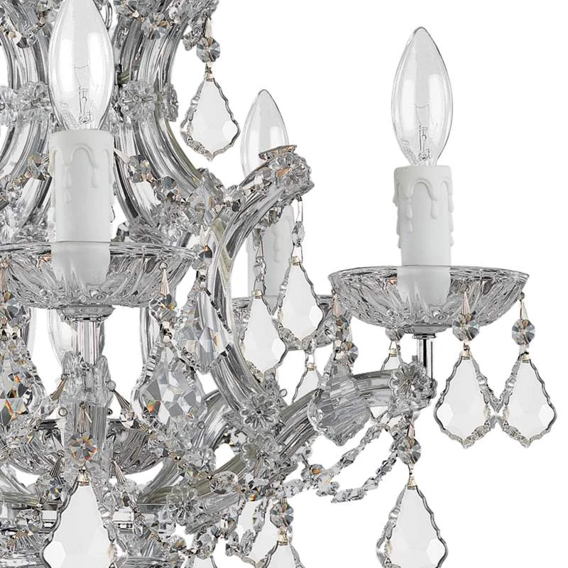 Maria Theresa 20" Wide Polished Chrome 6-Light Chandelier 5 Maria Theresa 20" Wide Polished Chrome 6-Light Chandelier - Image 3