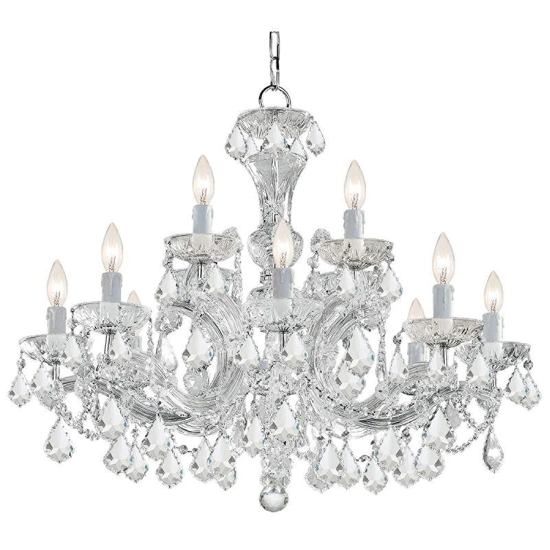 Maria Theresa 29" Wide Polished Chrome 12-Light Chandelier 4 Maria Theresa 29" Wide Polished Chrome 12-Light Chandelier - Image 2