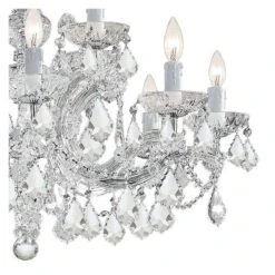 Maria Theresa 29" Wide Polished Chrome 12-Light Chandelier 8 Maria Theresa 29" Wide Polished Chrome 12-Light Chandelier -Golden Lighting Shop maria theresa 29 inch wide polished chrome 12 light chandelier 62e52views1