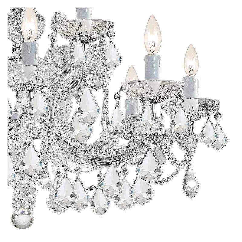 Maria Theresa 29" Wide Polished Chrome 12-Light Chandelier 5 Maria Theresa 29" Wide Polished Chrome 12-Light Chandelier - Image 3