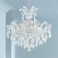 Maria Theresa Imperial 21" Wide 6-Light Crystal Chandelier