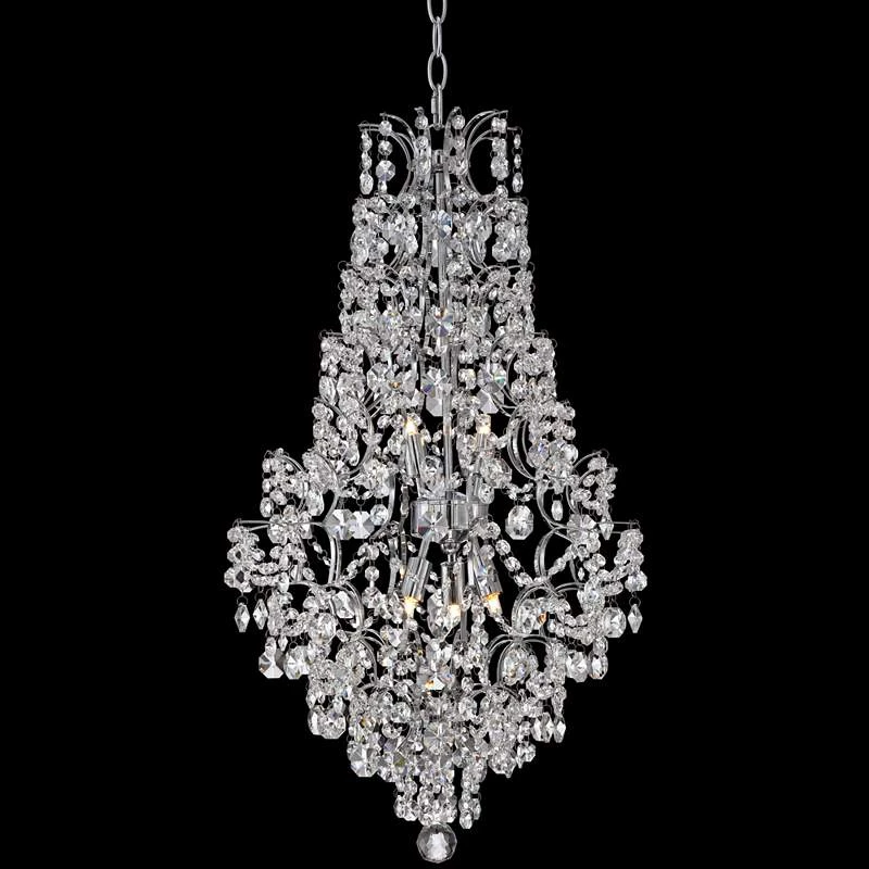 Marilyn 18 1/4" Wide Chrome And Crystal Chandelier 4 Marilyn 18 1/4" Wide Chrome And Crystal Chandelier - Image 2