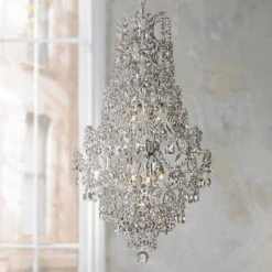 Marilyn 18 1/4" Wide Chrome And Crystal Chandelier