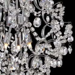 Marilyn 18 1/4" Wide Chrome And Crystal Chandelier 10 Marilyn 18 1/4" Wide Chrome And Crystal Chandelier -Golden Lighting Shop marilyn 18 and one quarter inch wide chrome and crystal chandelier 7c555views1