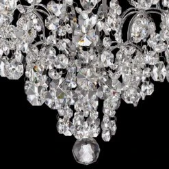Marilyn 18 1/4" Wide Chrome And Crystal Chandelier 11 Marilyn 18 1/4" Wide Chrome And Crystal Chandelier -Golden Lighting Shop marilyn 18 and one quarter inch wide chrome and crystal chandelier 7c555views2