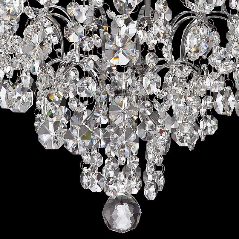 Marilyn 18 1/4" Wide Chrome And Crystal Chandelier 6 Marilyn 18 1/4" Wide Chrome And Crystal Chandelier - Image 4