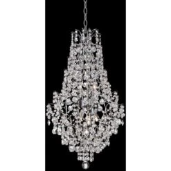 Marilyn 18 1/4" Wide Chrome And Crystal Chandelier 12 Marilyn 18 1/4" Wide Chrome And Crystal Chandelier -Golden Lighting Shop marilyn 18 and one quarter inch wide chrome and crystal chandelier 7c555views3
